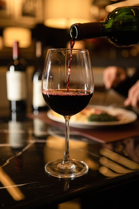 American Wines at Lawry's The Prime Rib steakhouse in Shanghai.