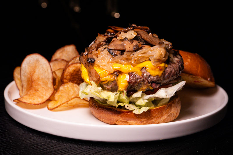 Burger. Lunch and brunch at Lawry's The Prime Rib steakhouse in Shanghai. Photo by Rachel Gouk @ Nomfluence