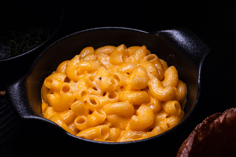 Mac and cheese at Lawry's The Prime Rib steakhouse in Shanghai. Photo by Rachel Gouk @ Nomfluence