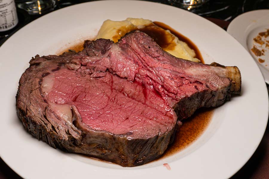 Diamond Jim Brady Prime Rib steak cut at Lawry's The Prime Rib steakhouse in Shanghai. Photo by Rachel Gouk @ Nomfluence