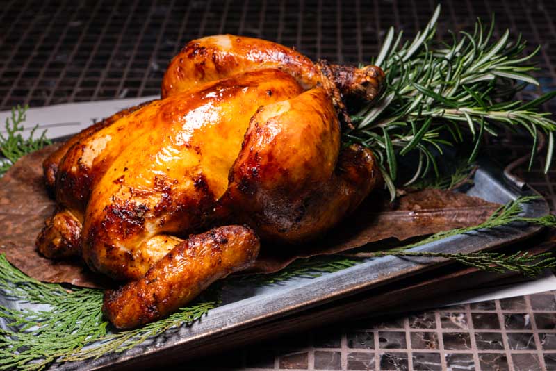 Signature whole roasted chicken at Mediterranean restaurant Terrakota Shanghai. Photo by Rachel Gouk @ Nomfluence