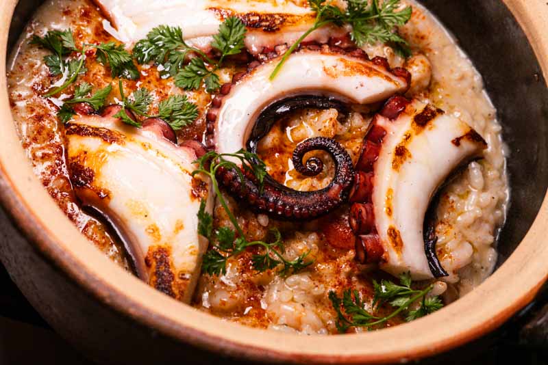 Seafood rice with octopus. Photo by Rachel Gouk @ Nomfluence