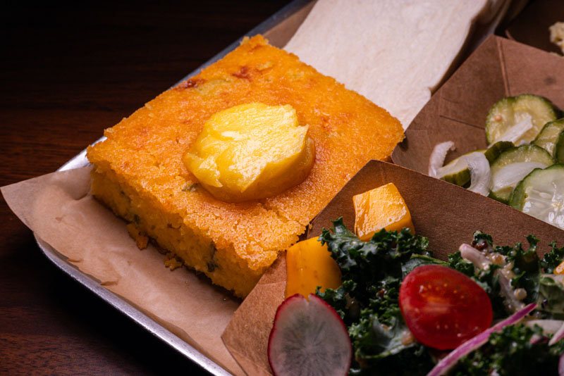 Corn bread at Cages, Jing'an Shanghai