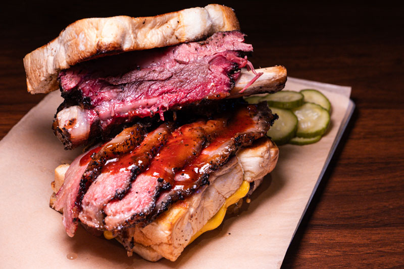 Beefzilla sandwich at Cages, Jing'an, Shanghai.