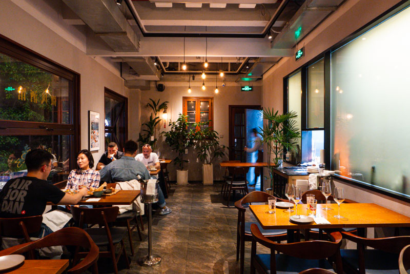 La Brise western restaurant in Sinan Mansions, Shanghai.