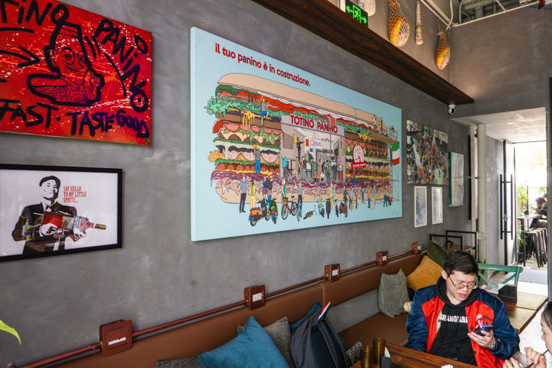 Totino Panino, a popular sandwich shop in Jing'an, Shanghai serving Italian-style paninis. Photo @ Nomfluence