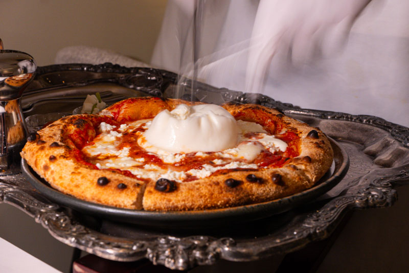 Luxurious pizzas at Scarpetta Italian restaurant, Shanghai. Photo @ Nomfluence