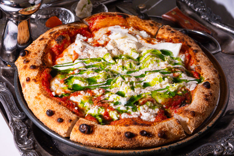 Luxurious pizzas at Scarpetta Italian restaurant, Shanghai. Photo @ Nomfluence