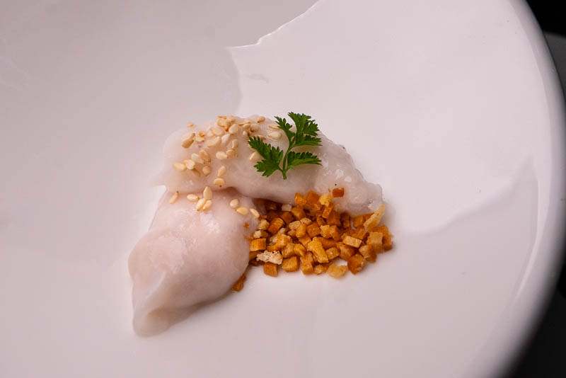 Nebula Shanghai is a Spanish fine dining restaurant serving a menu with global influences and molecular cuisine techniques.