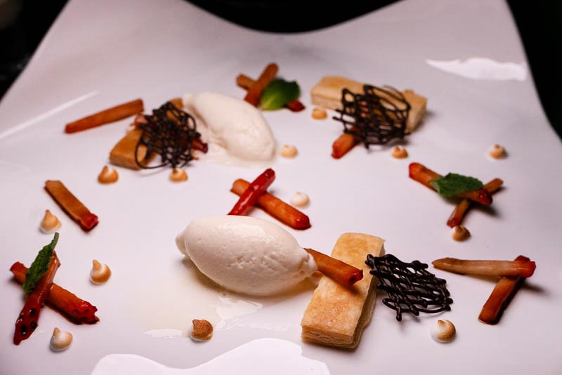 Nebula Shanghai is a Spanish fine dining restaurant serving a menu with global influences and molecular cuisine techniques.