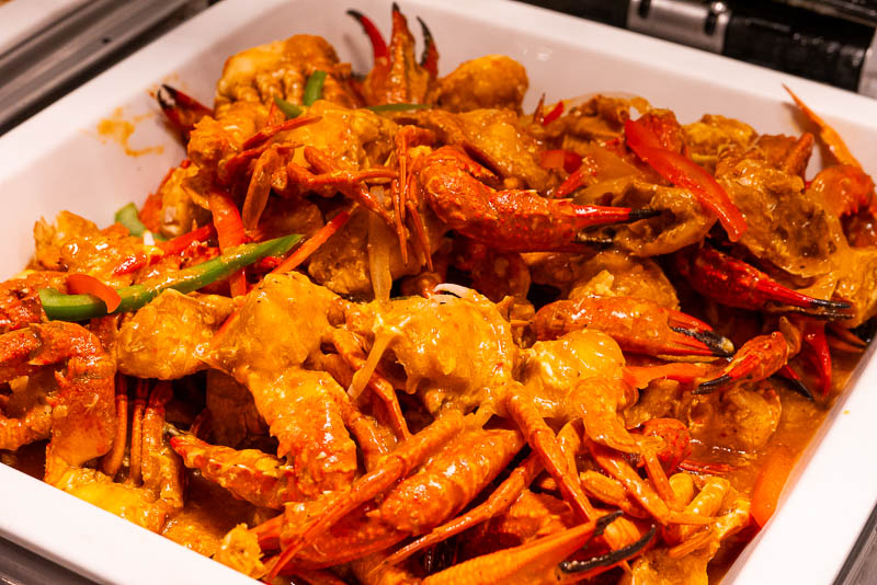 Lunch buffet at hotel Portman Ritz-Carlton, Shanghai in Jing'an.
