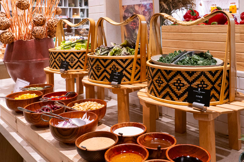 Lunch buffet at hotel Portman Ritz-Carlton, Shanghai in Jing'an.