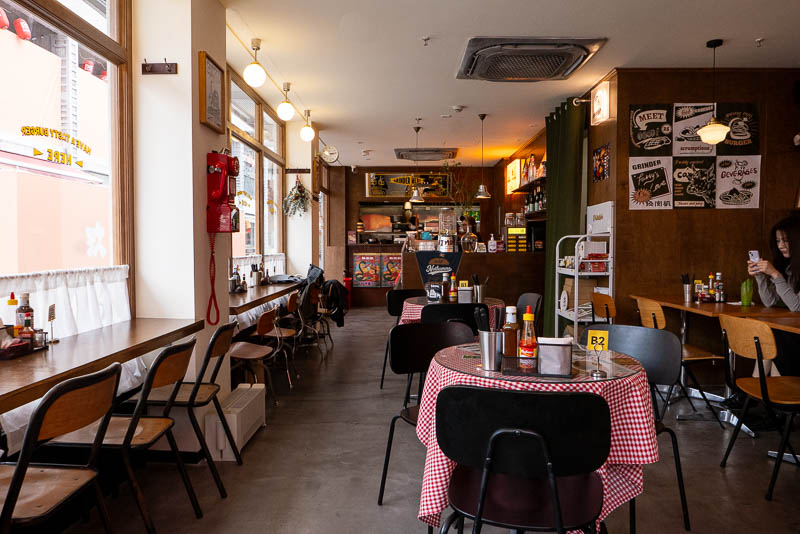 Grinder does burgers made with house-ground beef in Shanghai