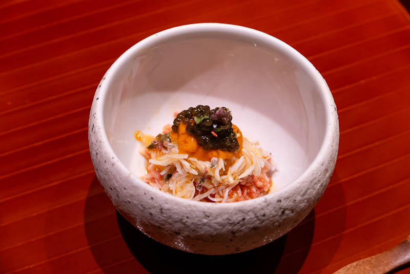 Noya is a Japanese restaurant in Shanghai serving a set menu with sukiyaki as the main course.