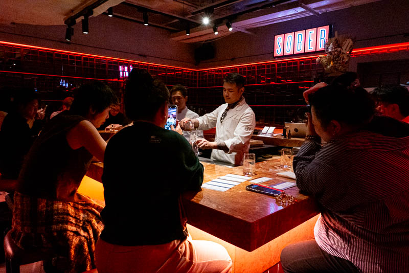 Award winning Shanghai cocktail bar Sober Company pairing menu
