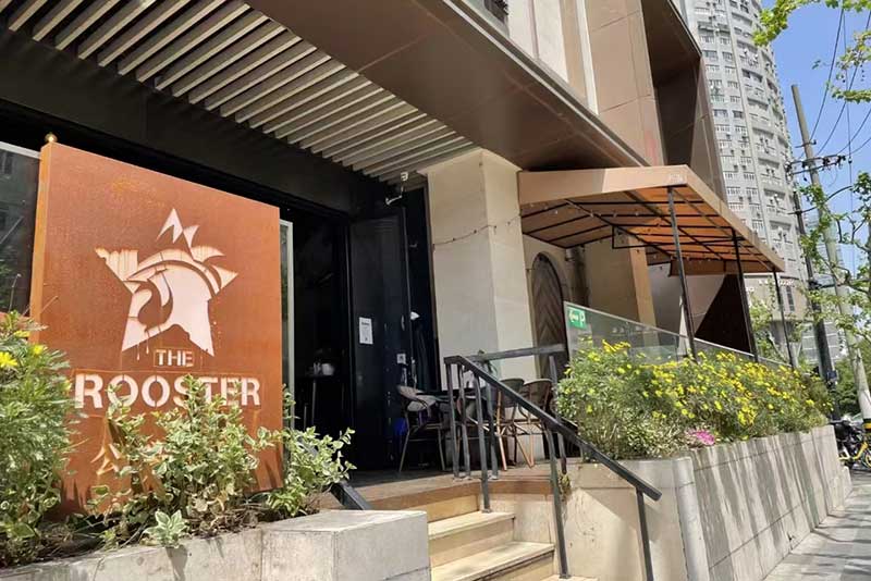The Rooster is a neighborhood bar in Jing'an, Shanghai